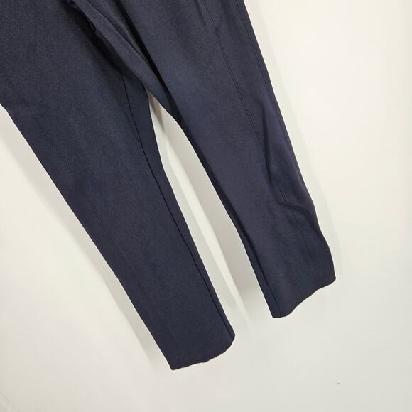 Spanx Trouser Pants Black Stretch Slim High Rise Pocket Straight Leg Size M - Picture 4 of 6